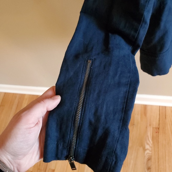 Banana Republic Moto Style Jacket Sz M - Picture 7 of 7